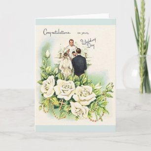 Vintage Catholic Wedding Greeting Card