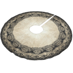 Vintage Catrina Calavera Brushed Polyester Tree Skirt