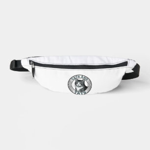Vintage Cats And Tats Engraving Cat Design_1 Bum Bags