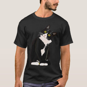 Vintage Cats Face Black & White Kitty Cats for Men T-Shirt