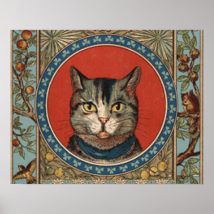 Vintage Cat's Life for Kitty Cat Classic Poster