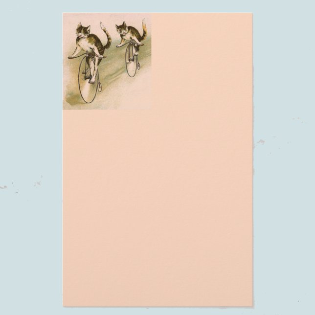 Vintage Cats on Bikes Stationery (Creator Uploaded)