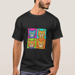 vintage cats pop art andy warhol style T-Shirt