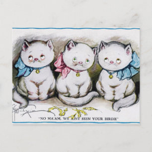 Vintage Cats Postcard