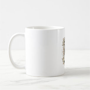 Vintage Cats Rule My Heart Crowned Cat Design_1 Coffee Mug