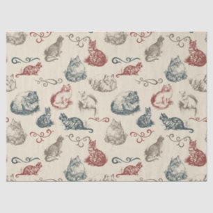 Vintage Cats Tissue Paper