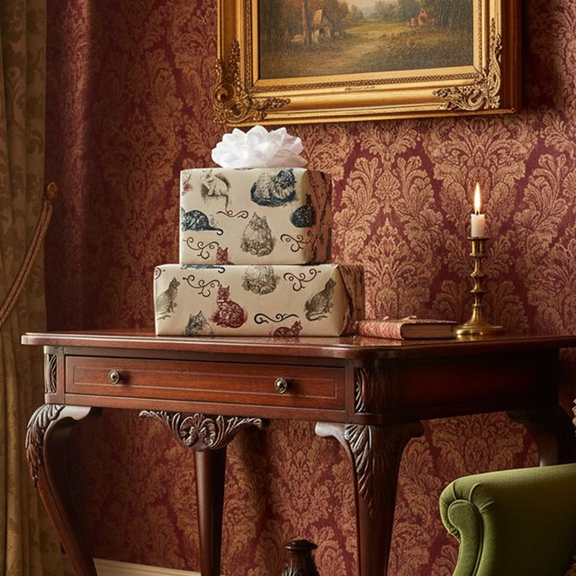 Vintage Cats Wrapping Paper (Creator Uploaded)