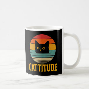 Vintage Cattitude Cat Coffee Mug