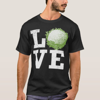 Vintage Cauliflower White Vegetable Lover  T-Shirt