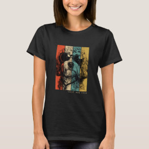 Vintage Cavachon Dog Mum Dad Kids Men Women T-Shirt