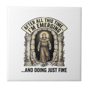 Vintage Cave Humour Engraving Graphic Shirt Design Tile