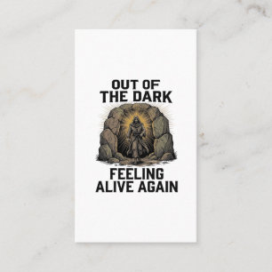 Vintage Cave Revival Engraving Shirt Design_1 Business Card