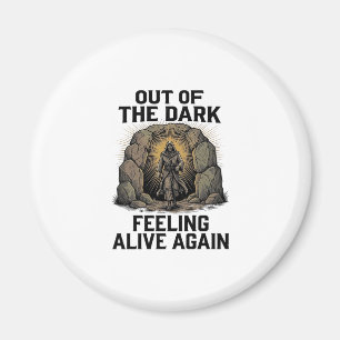 Vintage Cave Revival Engraving Shirt Design_1 Magnet