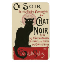 Vintage Ce Soir Le Chat Noir Poster