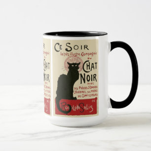 Vintage Ce Soir Le Chat Noir Poster Mug