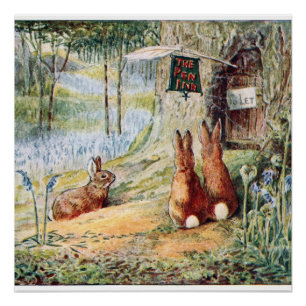 Vintage Cecily Parsley's Nursery Rhymes Poster