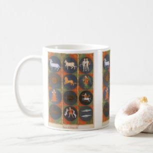 Vintage Celestial, Astrological Zodiac Chart, 1475 Coffee Mug