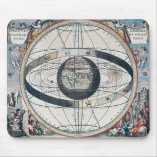 Vintage Celestial Astrological Zodiac Map Mouse Mat