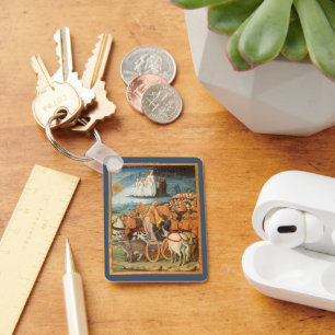 Vintage Celestial Astronomy Power of the Heavens Key Ring