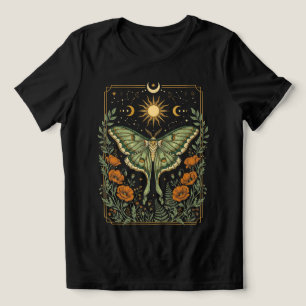 Vintage Celestial Luna Moth Dark Cottagecore Shirt