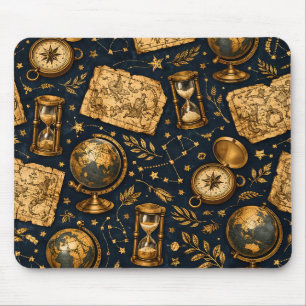 Vintage Celestial Map & Astronomy Pattern Mouse Mat
