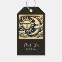 Vintage Celestial Sun & Moon 