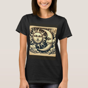 Vintage Celestial Sun & Moon T-Shirt