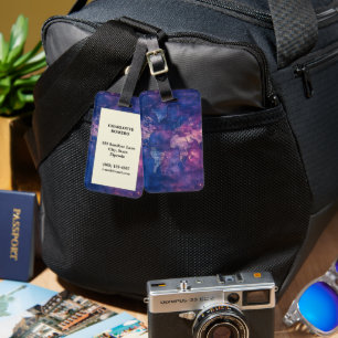 Vintage Celestial World Map (10) Luggage Tag