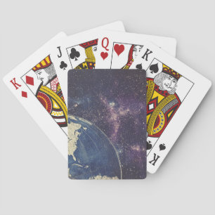 Vintage Celestial World Map (1) Playing Cards