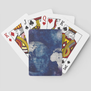 Vintage Celestial World Map (2) Playing Cards