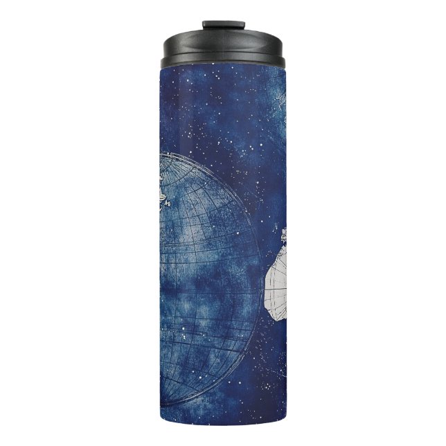 Vintage Celestial World Map (2) Thermal Tumbler (Front)
