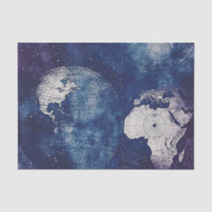 Vintage Celestial World Map (2) Tissue Paper