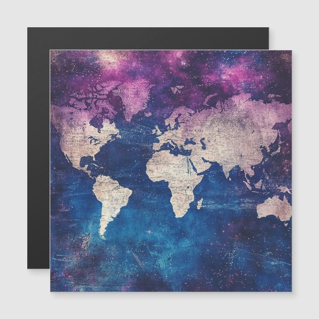 Vintage Celestial World Map (4) (Front/Back)