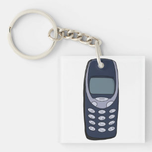 Vintage Cell Phone Key Ring