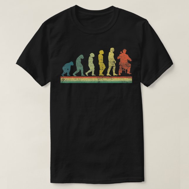 Vintage Cellist Evolution Cello  T-Shirt (Design Front)