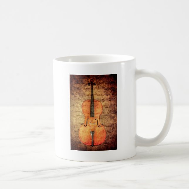 Vintage Cello Coffee Mug (Right)