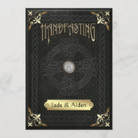 Vintage Celtic Cross Handfasting Wedding