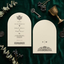 Vintage Celtic Knot Dragon Crest Arch Wedding