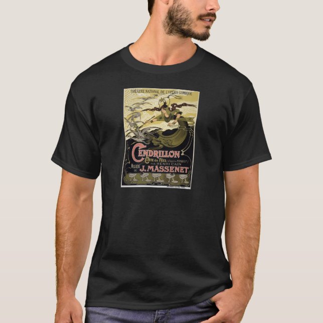 Vintage Cendrillon Cinderella French Opera Paris T-Shirt (Front)