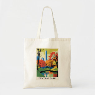 Vintage Central Park New York City Travel Tote Bag