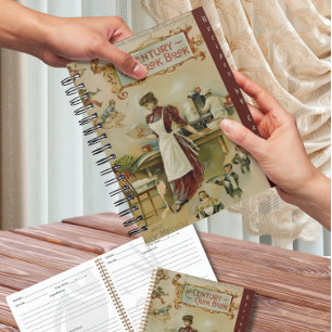 Vintage Century Cookbook Recipes Notebook