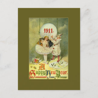 Vintage Century New Year Holiday Postcard