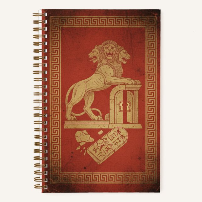 Vintage Cerberus Mythic Guardian Archival Journal (Front)