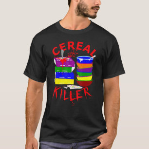 Vintage Cereal Killer Food Pun Cereal Box Hallowe T-Shirt