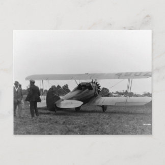 Vintage Cessna 1920's Aeroplane Postcard