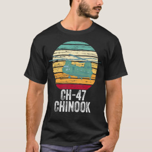 Vintage CH47 Chinook Military Helicopter  T-Shirt