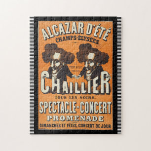 Vintage "Chaillier Concert" Poster Puzzle