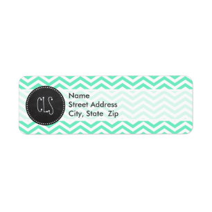 Vintage Chalkboard; Aquamarine Chevron; zig zag
