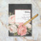 Vintage Chalkboard Boho Floral Rose Wedding