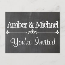 Vintage Chalkboard Custom Postcard